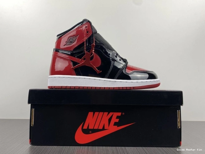 High Jordan 1 Patent Air Bred 555088-063 OG 0714